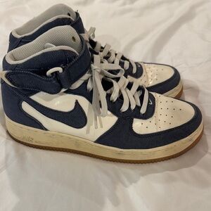 Nike Air Force 1 Mid '07 Denim Gum 315123-408 Size 9